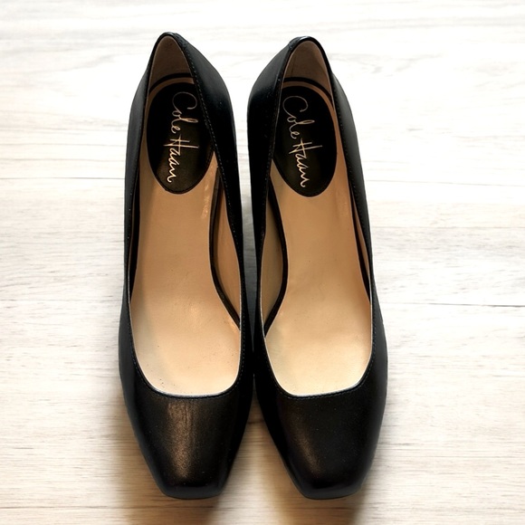 Cole Haan Shoes - Cole Haan Nike Air Pump Platform Heels Black women’s size 7.5B
